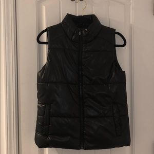 Justice Black Puffer Vest